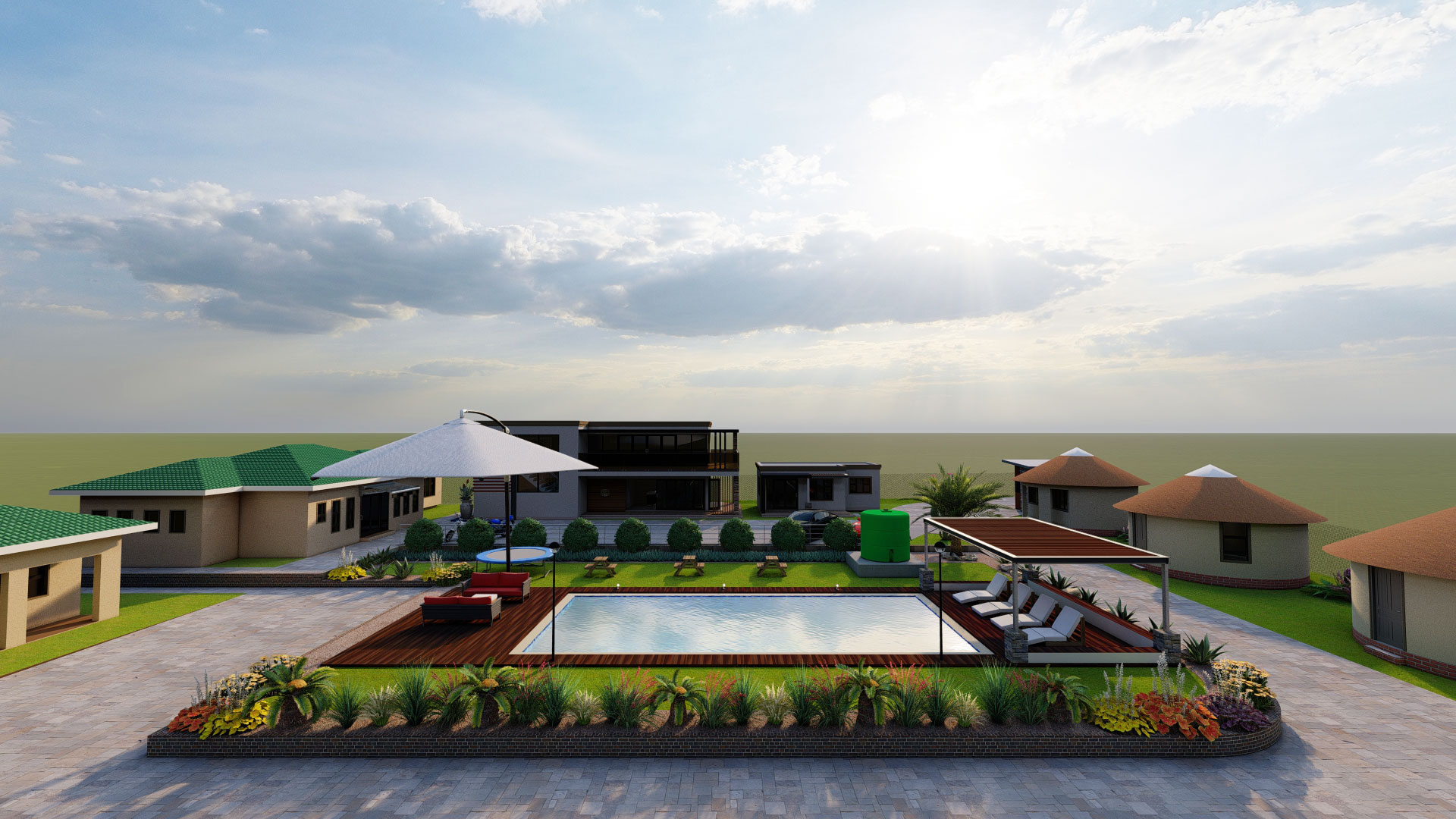 Maloti Pub & Grill Covered Dining Patio