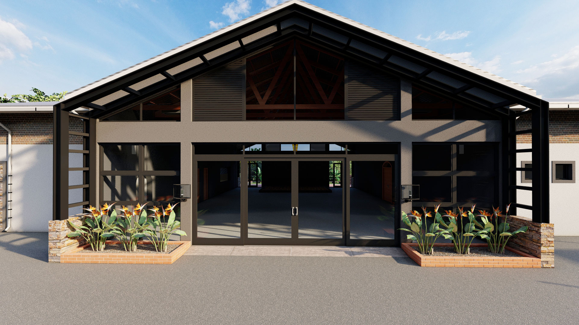 Chithwa Recreational Park hall closeup view