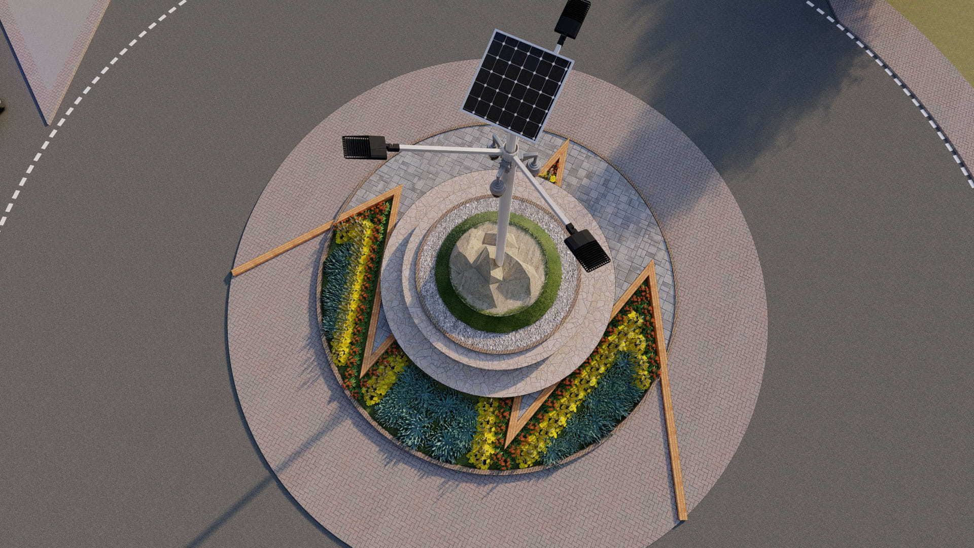 Mountainous valley Xhosa African Pattern 